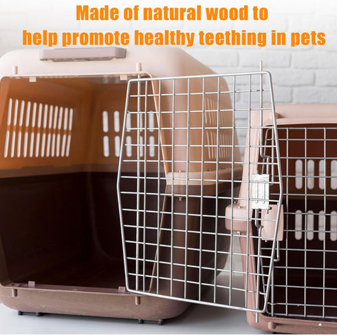 WanZEXine Chinchilla Chinchilla (6.3 Rotating Natural Wood Chew Toys, Interactive Enrichment Rat Enrichment Toys