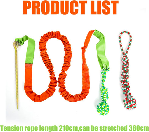 Outdoor Dog Toy with Stake - Interactive Tug of War Ball for Large Breed Aggressive Chewers