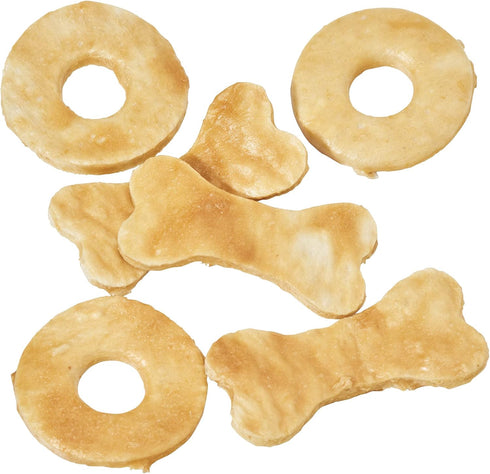 Fieldcrest Farms 3 Pack of Nothin' to Hide Chicken Rings and Bones, 12 Count Each, Rawhide Alternative Chews