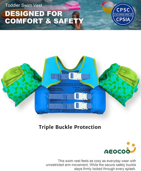 AEOCOO 20-30-50-60-70 1-3-5-6-9 Swimming Swimmies, Puddle Float Jumper Pounds, Toddler Swim Vest for Years Old, Pool