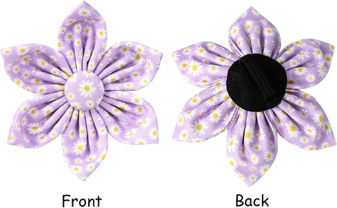 Lionet Paws Spring Female Dog Collar, Soft Adjustable Daisy Collar for Large Dogs, Neck 16-24 inches