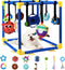 VYNALTIX Puppy Play Gym with 12 Toys, Removable Dog Enrichment Playground, Interactive Indoor