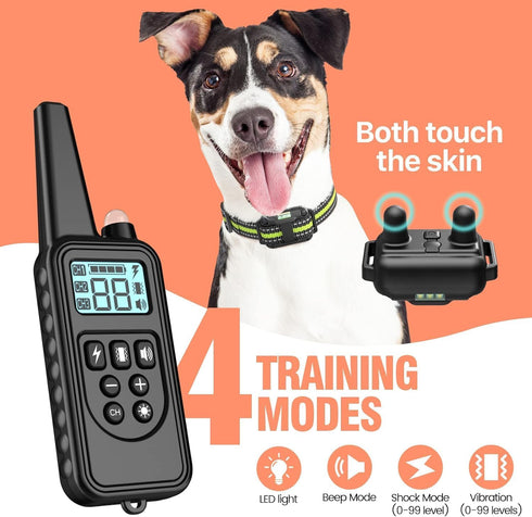 F-color Dog Training Collar Remote, Rechargeable 2600FT Shock Collar Controller for Large Medium Small Dogs