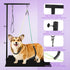26"-40", Hammock Dog Grooming Arm with Clamp, Adjustable Height Pet Grooming Table Arm with and No-Sit Holder, Dog