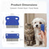 Set Pack 2 Pets&Goods Tear Stain & Flea Remover Comb for Dogs & Cats Stainless Steel Eye Grooming Tool for Stains