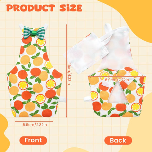 KCMOSGI 4 Pcs Bird Diaper, Parrot Diaper, Reusable Bird Clothes with Adjustable Straps & Waterproof Inner, Pet Bird