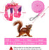 SATINIOR 2 Pieces Small Hamster Harness and Leash Set, Ferret Guinea Pig Clothes with Bowknot, Padded Vest, S, Blue,