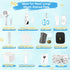 Yonvelt 10Pcs Set 100ml Gift-Set Mist Spray Brush Kit for Cats & Dogs, Hair Health & Grooming with Waterless Shampoo