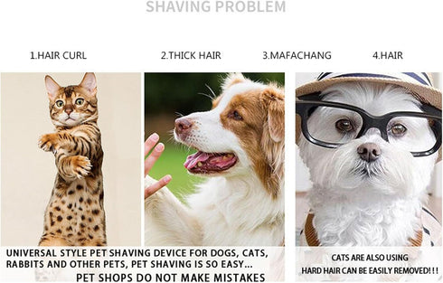 Heavy Duty Pet Grooming Clippers Kit, Low Noise Ceramic Material, Suitable for Small Dogs, Cats, and Birds