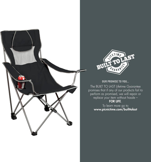 Picnic TIME NCAA USC Trojans Campsite Camping Chair, Picnic Chair, Outdoor Folding Chair with Carry Bag, Beach Chair