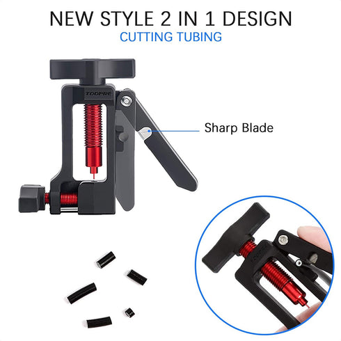 VANICE 2 in 1 Upgraded Needle Driver Insertion Tool - Hydraulic Hose Fitting Insert Tool with Cutter
