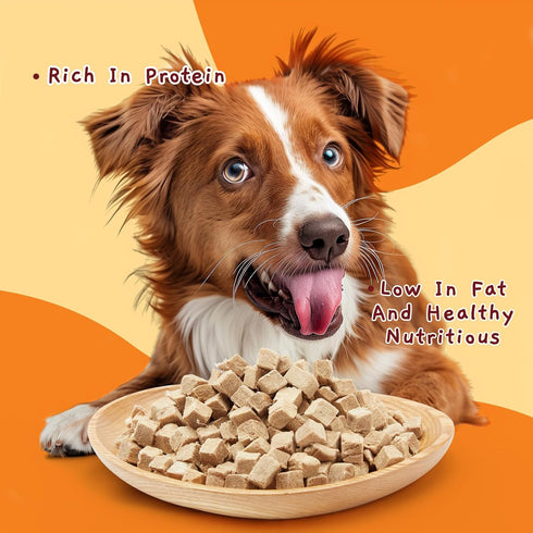 Jungle Calling Freeze Dried Dog and Cat Treats - Duck Cube, High Protein, Low Fat, Single Ingredient, 2.8 oz