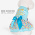 cyeollo Dog Birthday Dress Party Tulle Dresses for Small Dogs, Puppy Clothes Girl Pet Cat Holiday Outfit Apparel, Blue,