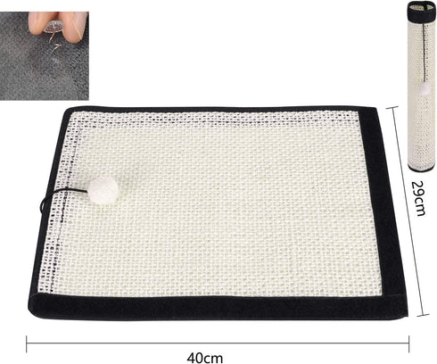 Cat Scratching Pads, Natural Sisal Cat Scratching Pad, Furniture Protectors for Couch, Chair, Wall