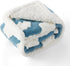 Lesure Waterproof Puppy Blanket, Washable Double Sided Dog Blanket with Warm Jacquard Shag and Soft Sherpa Fleece, Pet