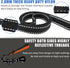 Strong Heavy Duty Dog Leash, Adjustable Short 15"-18", Reflective Nylon Training Leash for Large Medium Dogs