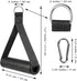 Heavy Duty Workout Handle for Resistance Bands - Exercise Grip Puller Handle with 2 Carabiners for Fitness Equipment