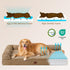 EHEYCIGA Memory Foam Orthopedic Dog Beds, Large Sized Washable Bed with Waterproof Lining, Removable Cover, 41x27
