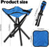 CebraBounze 270 lbs Portable Folding Camping Stool, Travel Fishing Chair Quad Frame Camping Chair Maximum Weight