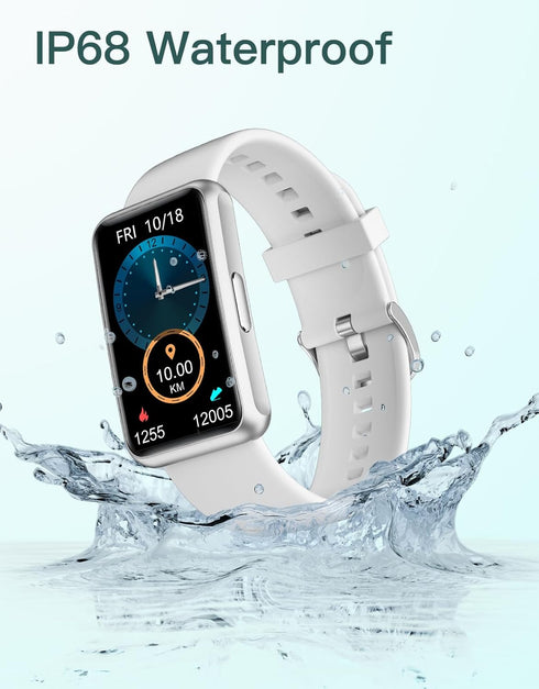 HUAKUA Fitness Tracker, No Bluetooth or APP Needed, Waterproof Fitness Watch for Men Women with Full Touch Screen