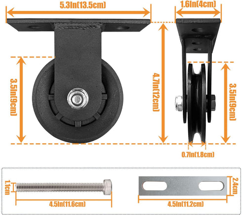 KORIKAHM Upgraded Cable Pulley System, LAT Pull Down Machine for Home Gym Strength Training