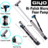 GIYO GM741 High Precision Portable Bike Pump with Gauge, 140 PSI, Universal Valve