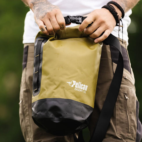 Pelican Waterproof Dry Bag - Exodry, Thick Lightweight Roll Top Compression Sack