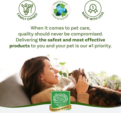 Small Pet Select Premium Pine Pelleted Cat Litter, 25 lbs, Non-Clumping, Low Dust, Non-Tracking, Made in USA
