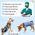 Coppthinktu Breathable Dog Recovery Suit for Abdominal Wounds, E-Collar Alternative for Small/Medium Dogs After Surgery