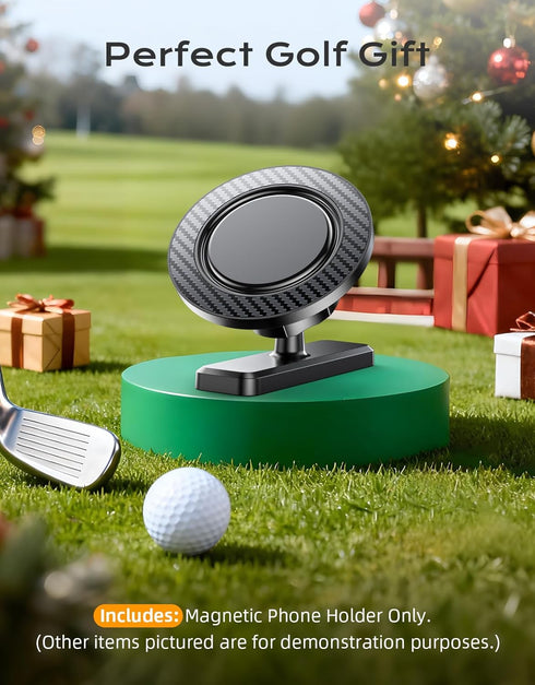 Dawinga Magnetic Golf Cart Phone Holder Mount, Strong Magnet Compatible with MagSafe iPhone and Android, Golf Gifts