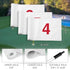 KINGTOP Numbered Golf Flag - 8x6 Inch Upgraded Dual-Layer 420D Nylon, Mini Practice Putting Green Flags