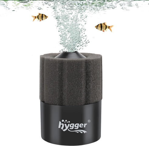 hygger Aquarium Sponge Filter for 5-20 Gallon Small Fish Tanks, Air-Powered Filter with Reusable Biochemical Ball