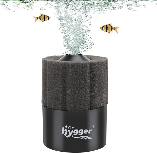 hygger Aquarium Sponge Filter for 5-20 Gallon Small Fish Tanks, Air-Powered Filter with Reusable Biochemical Ball
