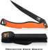 G4116 13 inch 7 inch KastKing Folding Fillet/Fishing/Camping/Hunting Knife, Razor Sharp German Stainless-Steel Blade