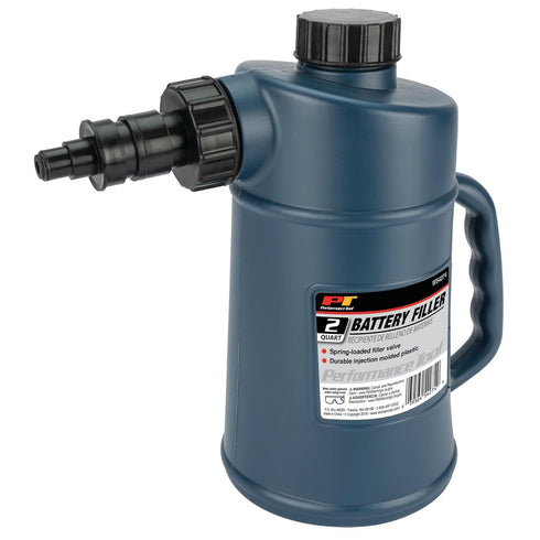 Performance Tool W54274 Battery Filler, 2 Quarts, Auto Shut Off, Drip-Free Valve for Golf Cart & Deep Cycle Battery