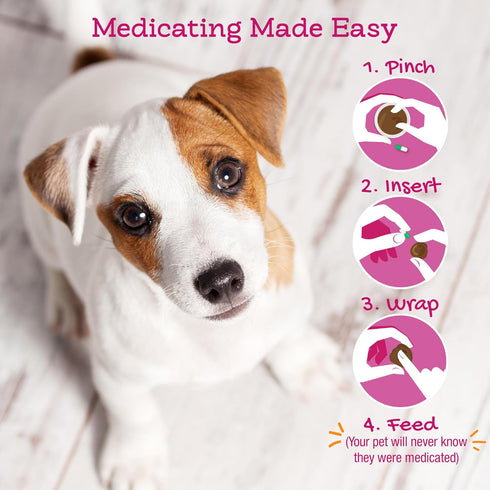 8 oz Riley's Pill Wrap for Dogs - Delicious Peanut Butter Flavored Pill Paste for Dogs - Wrap Pills, Capsules, Tablets