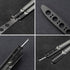 GOOD WORKER Butterfly Trainer, Practice Balisong Butterfly Knife, NOT Sharp Blade, Black Dull Trick