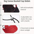 Geyoga 4 Pcs Dog Baseball Cap, Sun Protection Visor Hats with Ear Holes and Adjustable Chin Strap for Small Pets