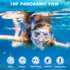 Kids Snorkel Set, Anti-Fog Diving Mask & Swimming Goggles, Dry Top Snorkel Equipment for Ages 5-10