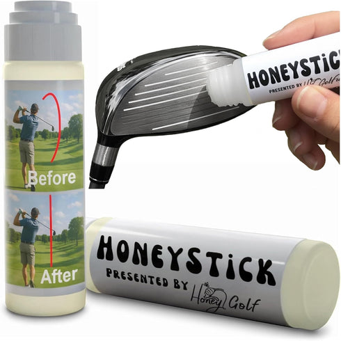 Honey Golf HoneyStick Anti Slice Gel for Golf Clubs - Anti-Hook Spin Reducer for