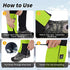 Leg Gaiters - 100% Waterproof Adjustable Shoe Snow Boot Guards for Hiking, Hunting, Climbing
