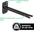 GoSports Wall Mounted Ski and Snowboard Storage Rack for 2 or 8 Ski Sizes