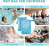 Generic Swimming Waterproof Embedded Towel Wet Dry Bag, Oxford Cloth Zipper Design Portable Wet Bag for Swimsuit