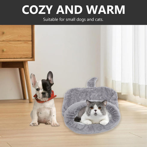 2pcs Cat Sleeping Bag - Cat Bed Cave, Self Warming Cat Bed, Dog Sleeping Bag, Indoor Cat Blanket
