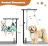 MHACVVO 31.5"-43.3" Hammock 3-in-1 Trimming, Dog Grooming Table Arm, Adjustable Pet Stand with & Clips Grooming Kit