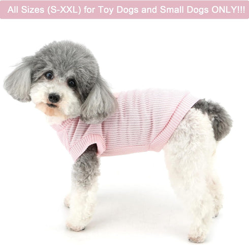 Zunea Dog Shirts for Small Dogs Girls Summer Puppy Clothes T-Shirt with Leash Ring Doggie Toy Poodle Vest Tee Shirt Soft Breathable Sleeveless Basic Shirt Pet Apparel for Chihuahua Yorkie Pink S