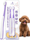 Tiny Dog Toothbrush for Small Dogs - 0.39" Mini Brush Head, Curved