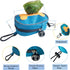 Poop Bag Holders for Leashes,Elastic Cord Dispenser Pouch and Zipper,Carabiner,Lightweight Waterproof Fabric,Doggie