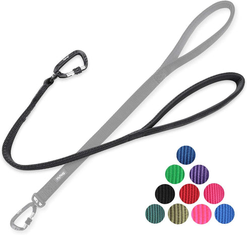 Hyhug Pets 24 Inches Nylon Durable Short Leash, Comfortable Handle, Lightweight Aluminium Clip for Large Medium Dogs