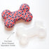 Pet London Union Jack British Flag Squeaker Bone Dog Toy-Full size squeaky insert- UK design